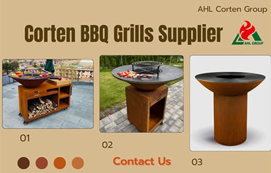 corten steel bbq grill